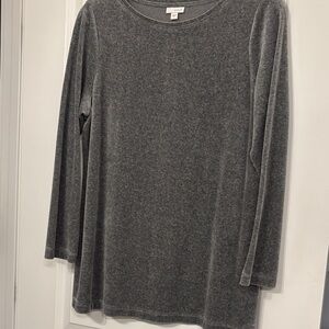 Gray Velour top